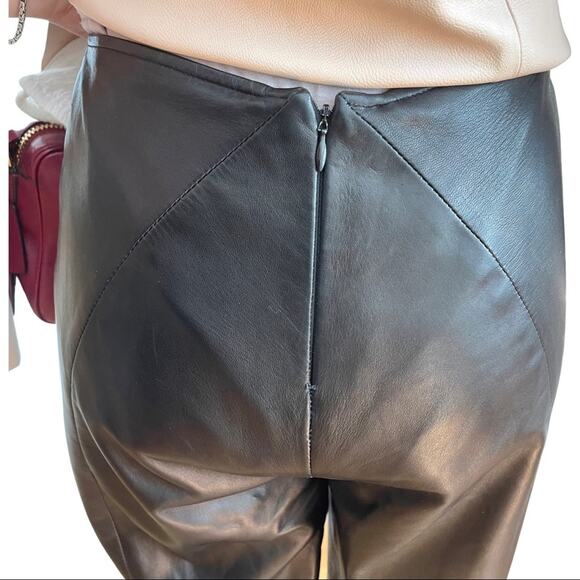 ANGEL SANCHEZ Leather pants black size see comm - Picture 8 of 13